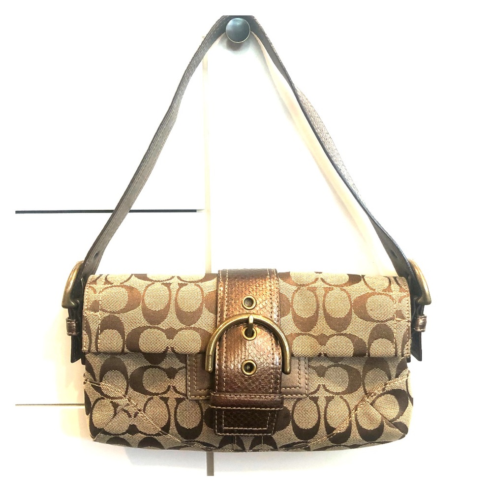 Coach Signature Jacquard Shoulder Bag